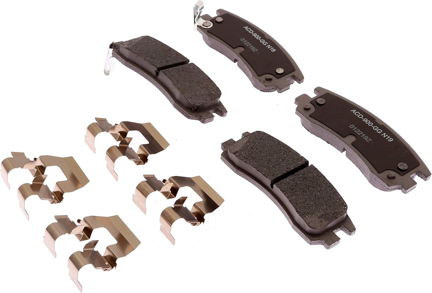 ACDelco Advantage 14D698CHF1 Ceramic Rear Disc Brake Pad Set with Clips