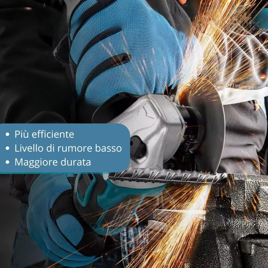 Smerigliatrice Angolare 1000 Watt+ Saldatrice Inverter Mini MMA 400A, Compatta, Potente, con Tecnologia IGBT, VRD, Display LED, per Elettrodo e Lift TIG,Kit Professionale.