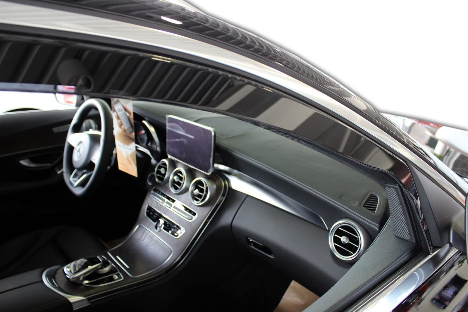 J&J AUTOMOTIVE Windabweiser passend für Mercedes C Klasse S205 Kombi 2014-2021 4tlg, Heko Regenabweiser Vorne Hinten Getönt Dunkel Passform