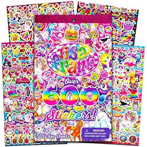 Lisa Frank Sticker Pad - Over 600 Stickers Cover