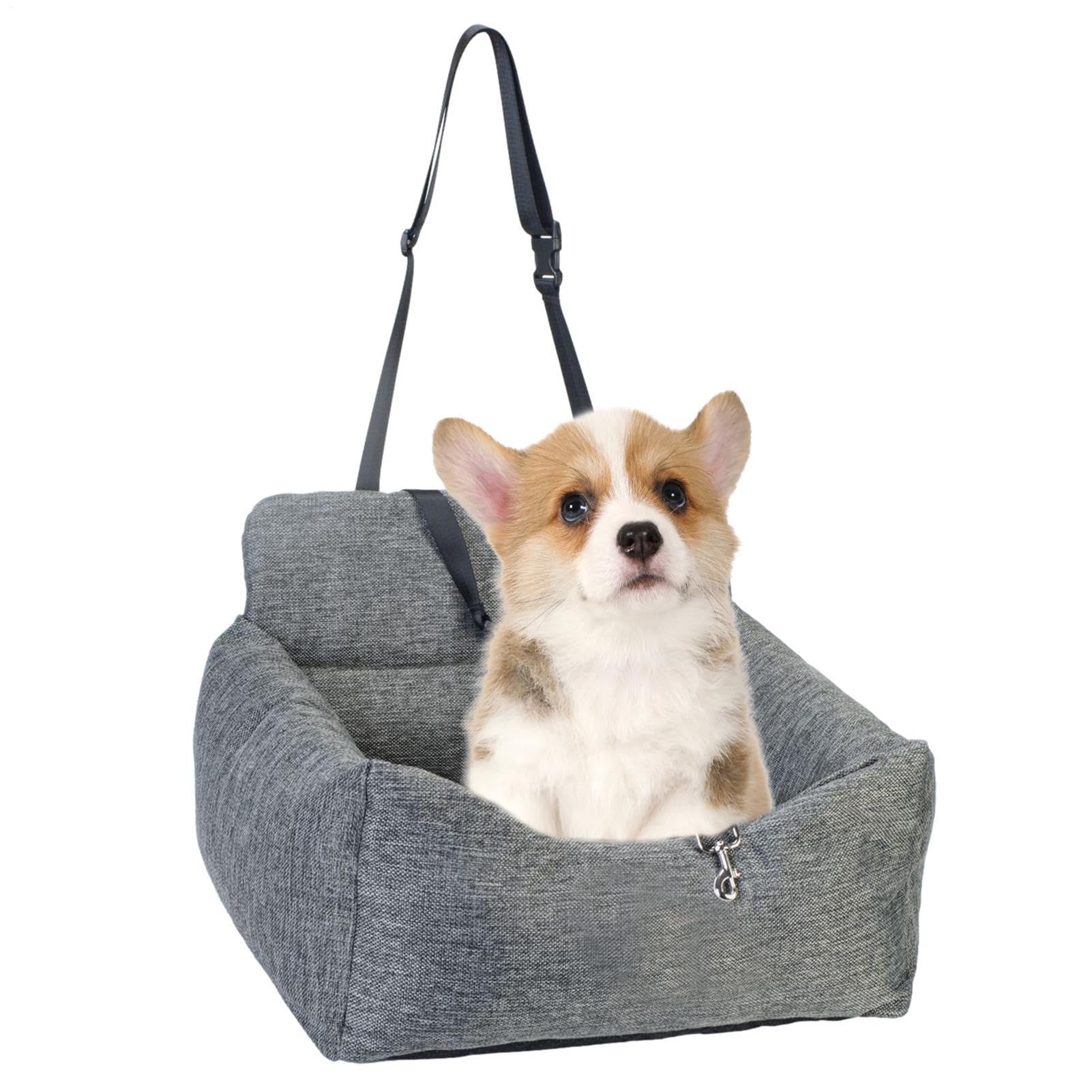 ¿Asiento Elevado de Viaje para Mascotas? Caseta portátil, Cama de Viaje | Transportador Plegable para Mascotas, Jaula Impermeable para Perros para Razas pequeñas, Gatos, cojín extraíble, diseño