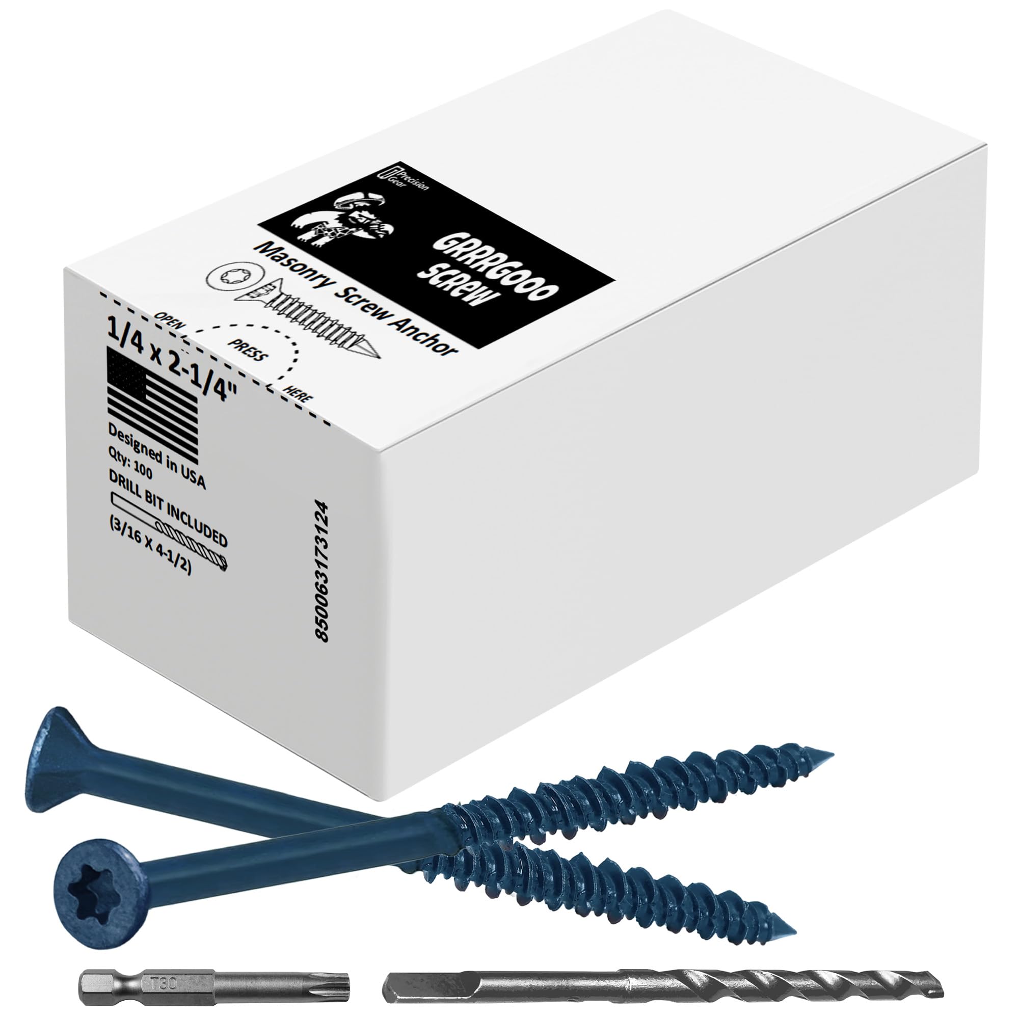 Concrete Screws - Steel Masonry Fasteners -1