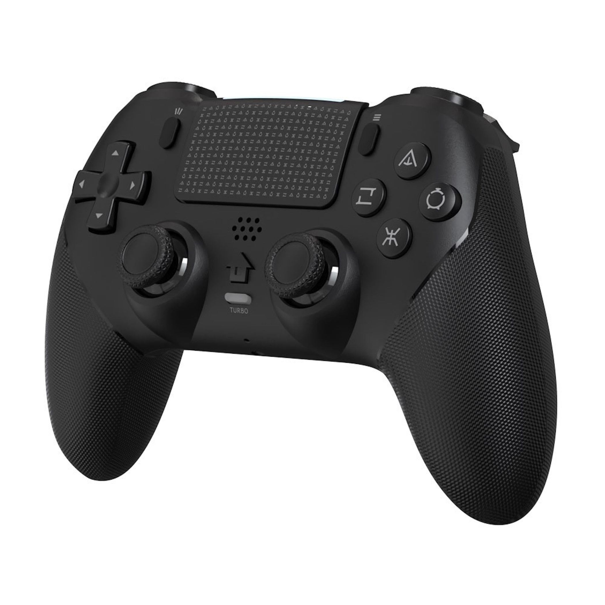 Wigento Manette gaming sans fil pour PlayStation 5, PS5 Pro et PS5 Slim avec écran OLED, macro et turbo, noir