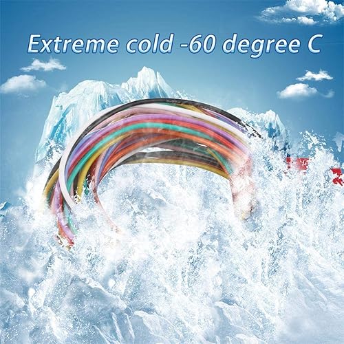 Vista 17 de Bntechgo 20 alambres de silicona suave y flexible, silicona resistente a altas temperaturas, altamente eficiente 20 AWG calibre, 100 hilos