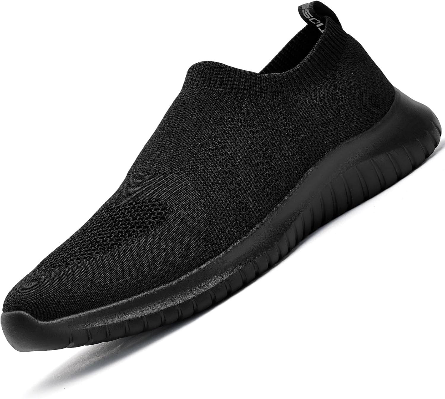 konhill Men's Athletic Walking Shoes - Lightweight Casual Knit Slip on Sneakers