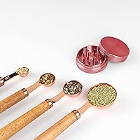 Vista 6 de Spice Grinder Crasher - Molinillo de especias de tamaño portátil de 2 pulgadas con tapa magnética, color rojo