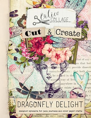 Cut & Create Dragonfly Delight Designer Ephemera for Junk Journals Designer Ephemera for Junk Journals, Bullet Journals, Scrapbooks, Jewelry Design,