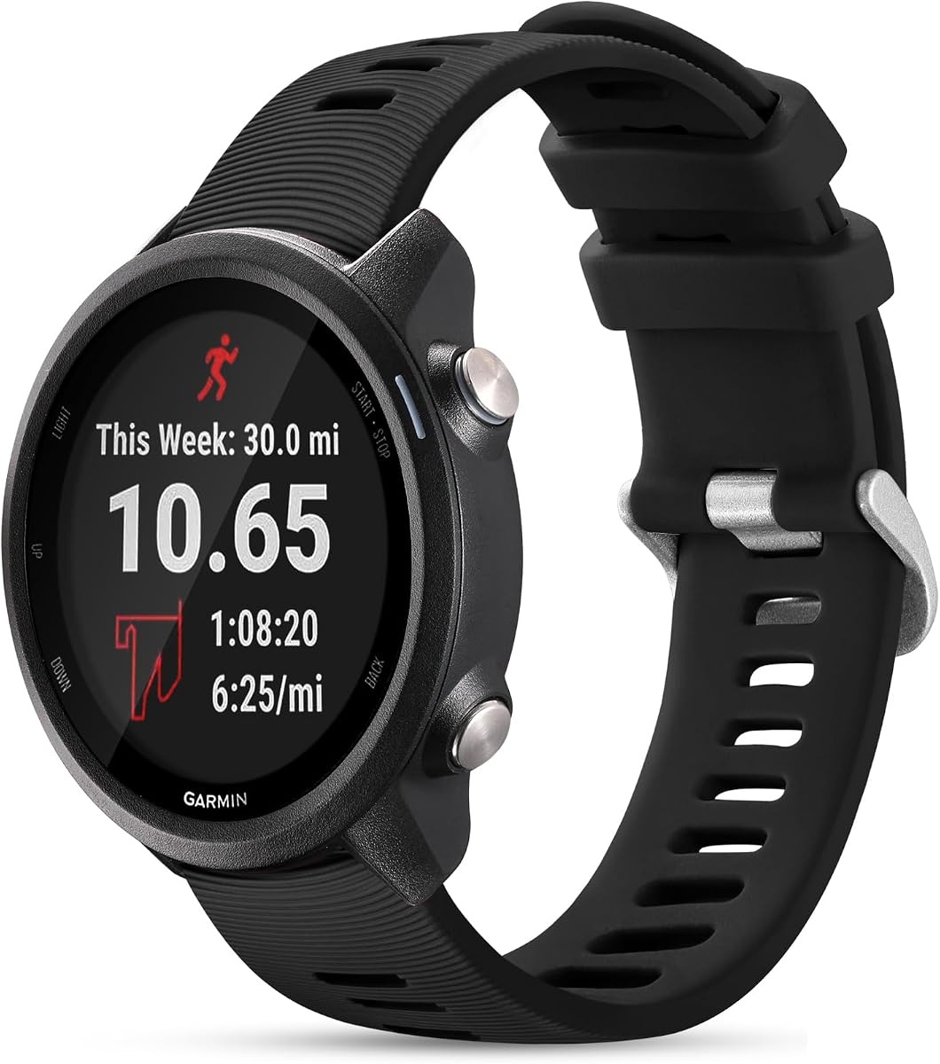 Compatible with Garmin Forerunner 245 Watch Band, 20mm Sport Strap Compatible with Garmin Vivoactive 5 Watch Bands/Vivoactive 6/3 Bands/Venu/Venu SQ,Forerunner 645/245 Music/Galaxy Watch 7/6/5/4