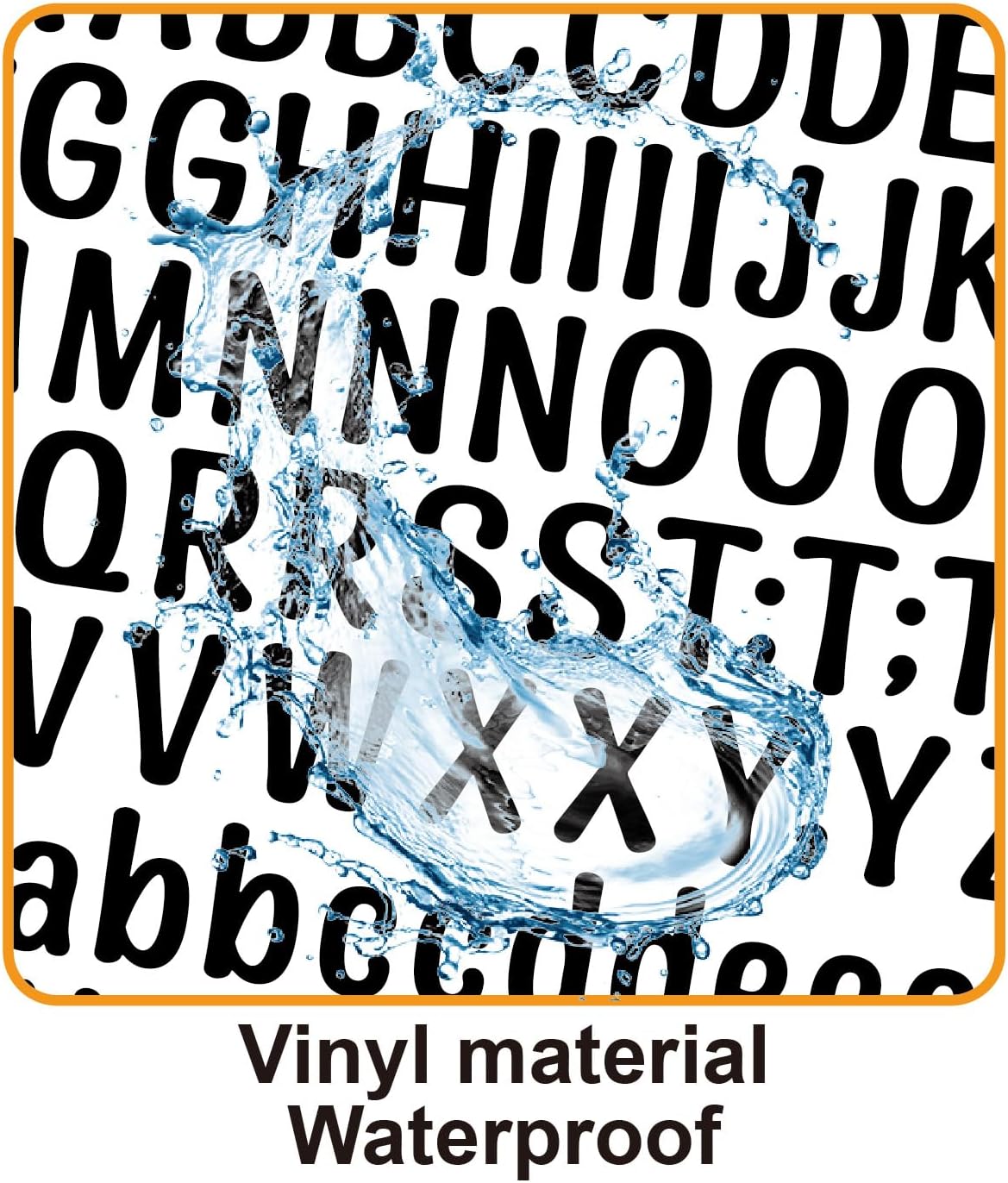 2280 Pieces 15 Sheets Small Letter Stickers,0.5 Inch self-Adhesive Alphabet Numbers Stickers,Cute Vinyl Letter Decals for Mailbox,Scrapbooking,Windows,Signs,Doors,Enterprise,Address (Black)