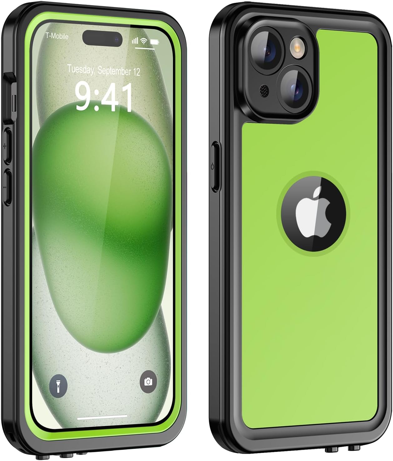 Protebox for iPhone 15 Waterproof Case with Builtin Screen Protector, Full Body