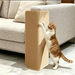 Cat Scratching Board Sofa Corner Large 30x60cm Sisal Scratching Board for Cats Under Furniture Scratching Mat Furniture and Sofa Corner Scratching Board with Play Ball for Apartment Cats