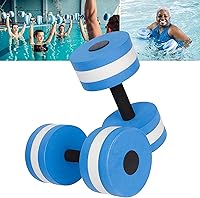 Vista 4 de Mancuernas de agua, mancuernas de ejercicio acuático, juego de 2 mancuernas de espuma para ejercicio aeróbico de agua, resistencia para la piscina