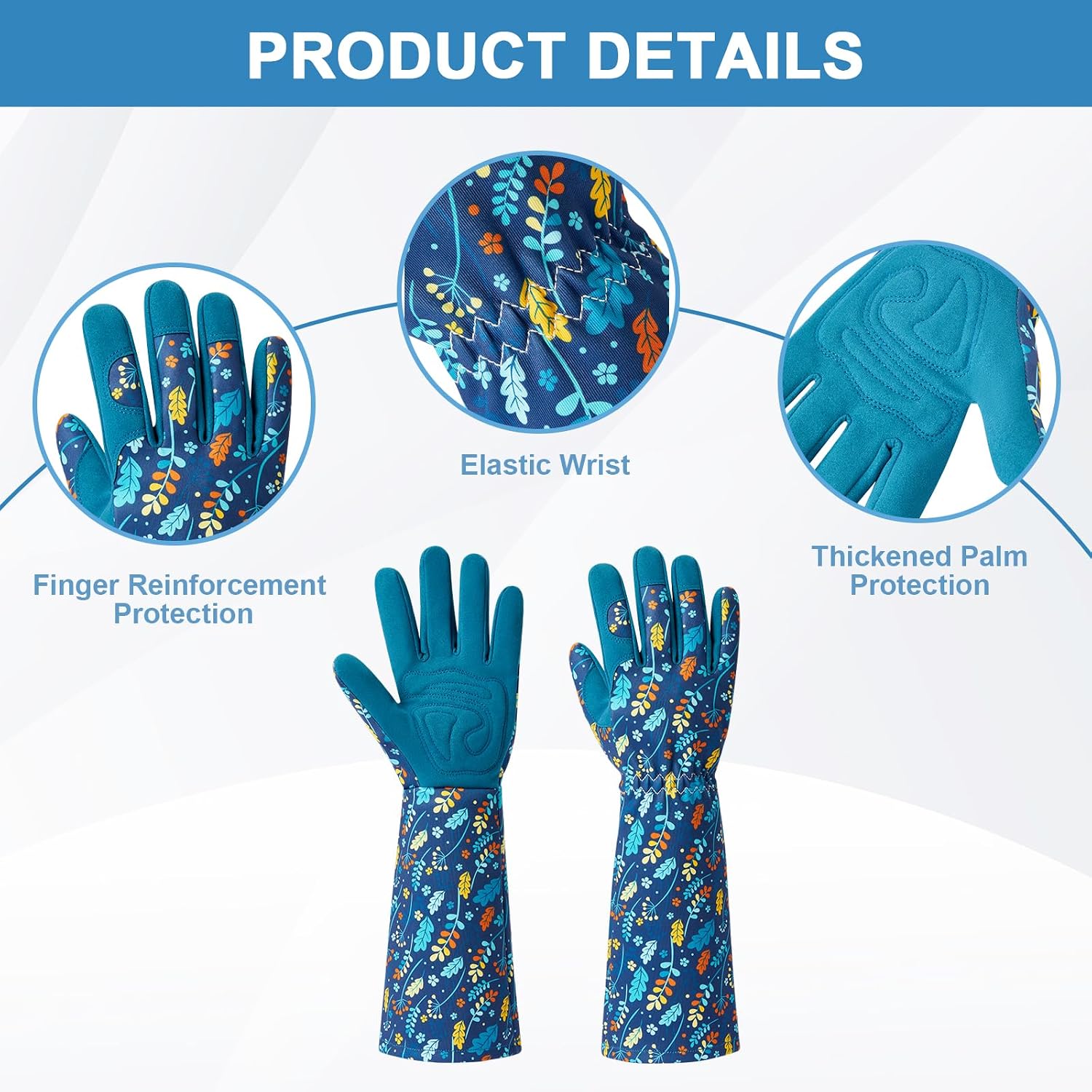 Gardening Gloves for Women, Rose Pruning Thorn Proof Women garden gloves, with Long Forearm Protection for garden Work