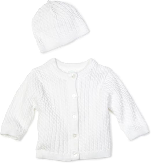 Little Me UnisexBaby Newborn Lovable Cable Sweater Infant