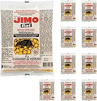 Raticida Granulado Isca para Ratos e Camundongos Kit 10 Pacotes 25g Eficiente Pronto para Uso