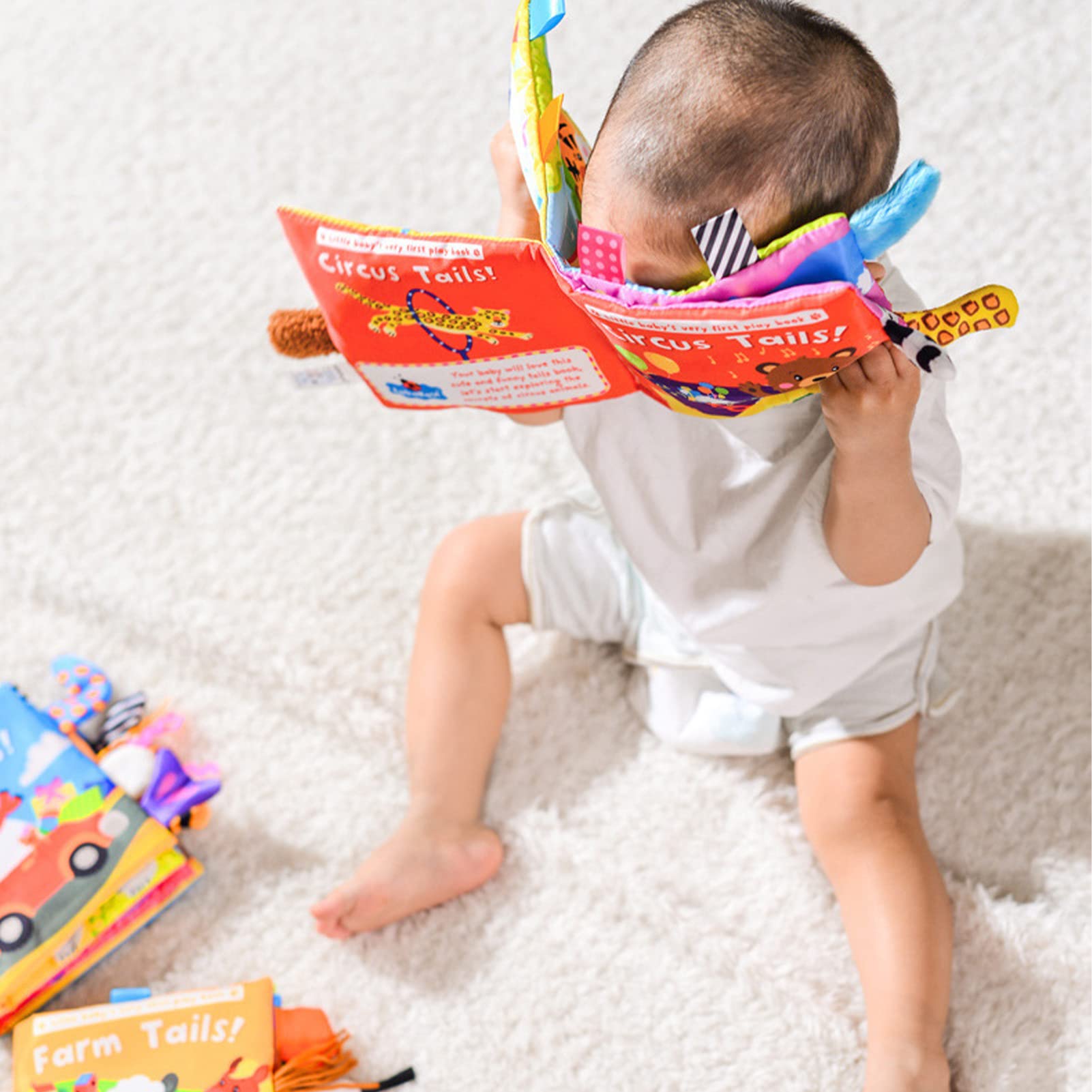 Amazon.co.jp: 布絵本 布のおもちゃ 赤ちゃん布絵本 知育玩具