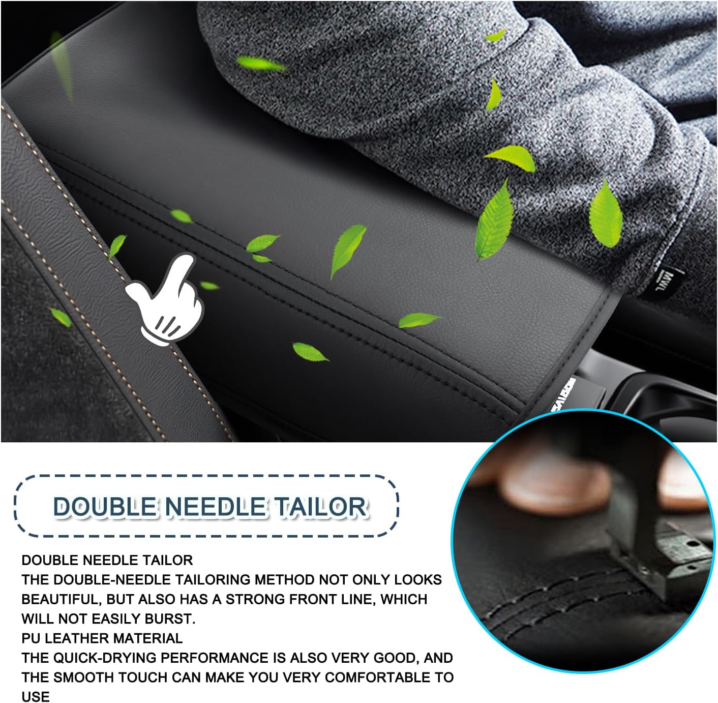 Ruiya 2026 Forester Armrest Cover for 2026 Subaru Forester Accessories Soft Comfy Center Console Lid Cover Compatible with 2026 Subaru Forester Wilderness/Touring/Premium