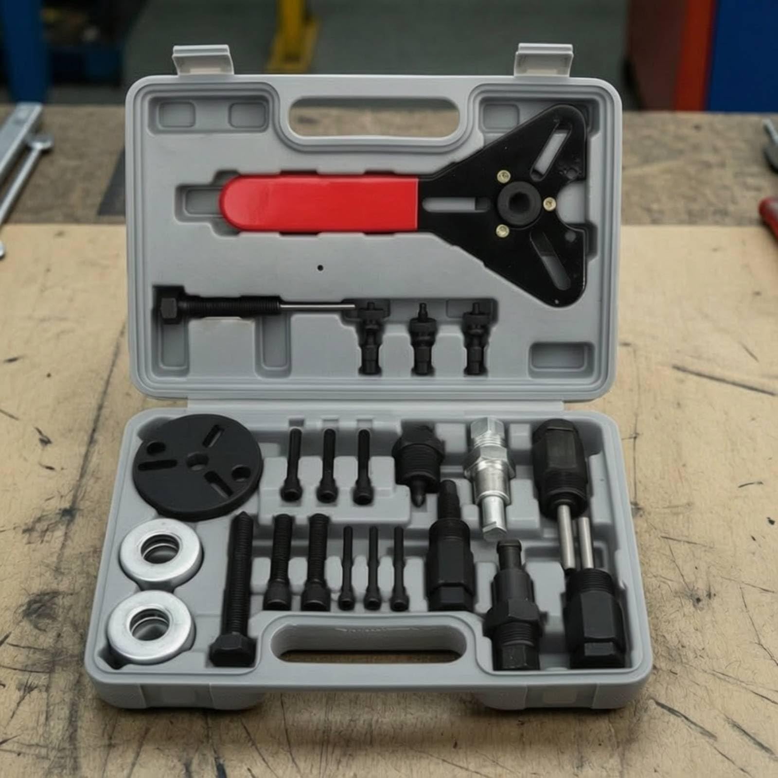 Estrre Del Mozzo Della Frizione Del Compressore Climatizzazione Robusto Kit Estrre Frizione Compressore Comp Attrezzi per Garage, style to 2