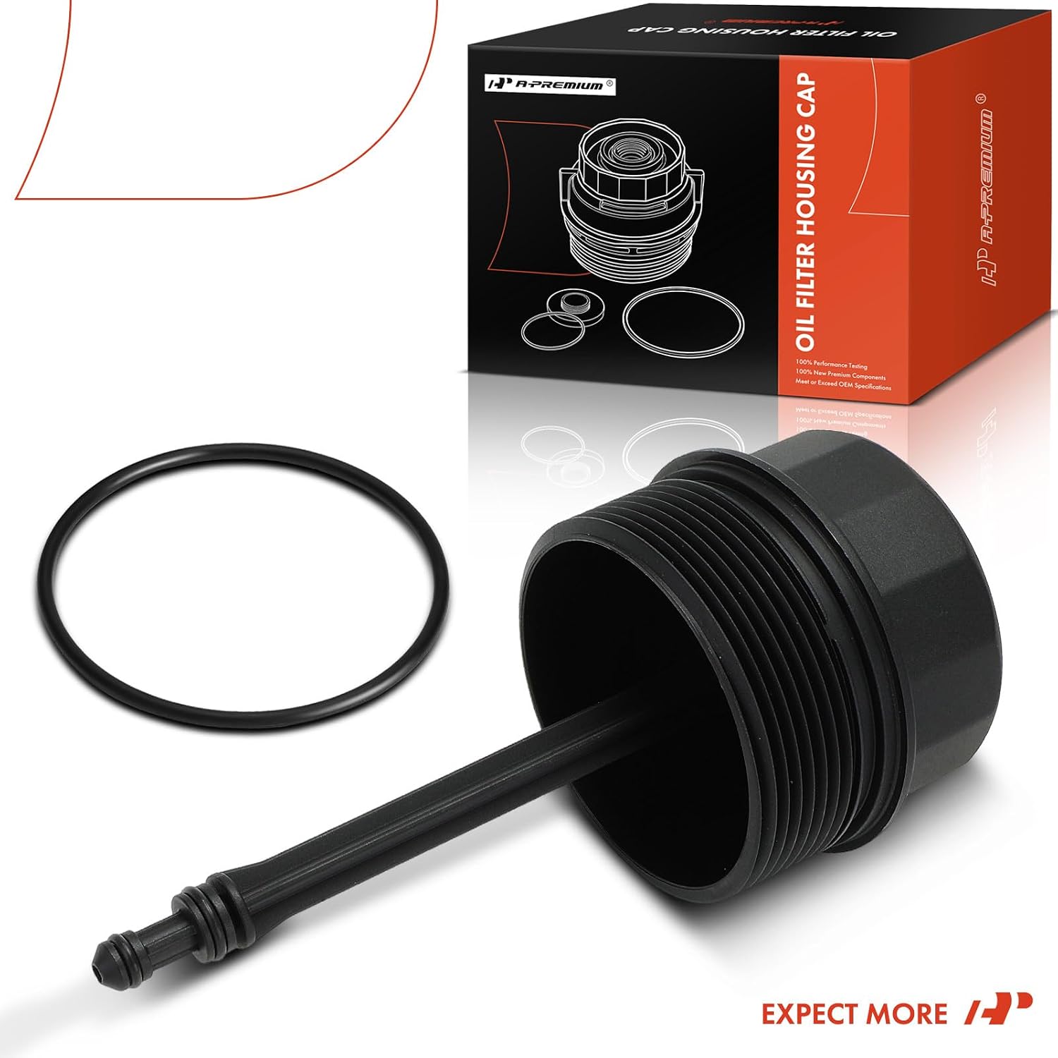 A-Premium Oil Filter Housing Cap Assembly Compatible with BMW | for BMW 318i 1991-1999, 318is 1991-1999, 318ti 1995-1999, Z3 1996-1999, 1.9L, Integrated Seal, Precision Threads, Leak-proof