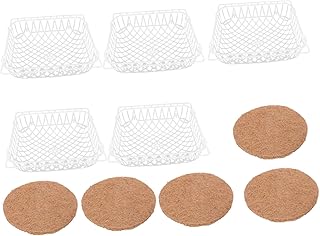 Yardwe 5 Conjuntos De Ferramentas Tigela De Criação De Pombos Ninho De Pássaro De Plástico Tigela De Criação De Pombos Cabana De Criação De Pássaros Pequenos Pássaros Ninho De Incubação