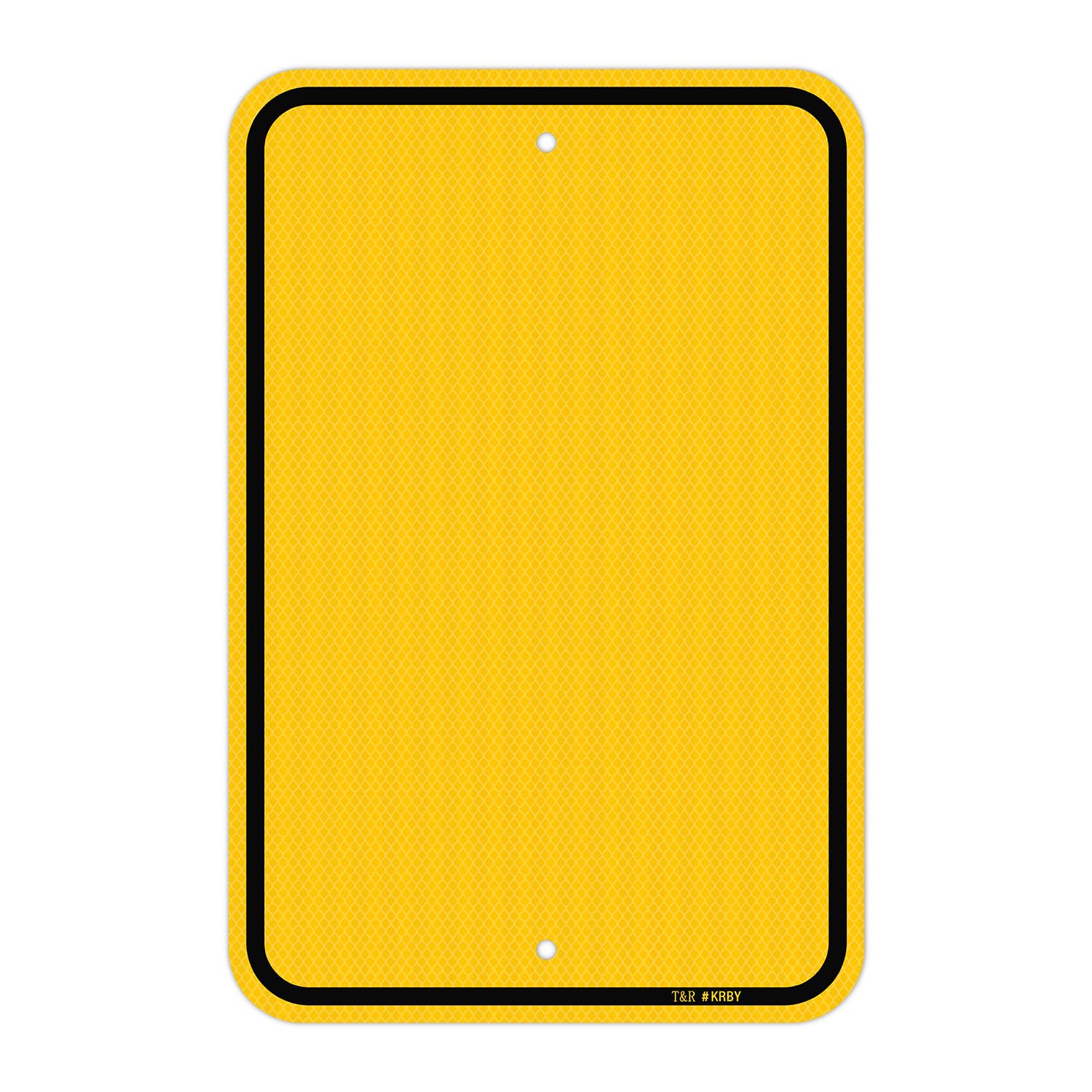 T&R "Caution" Blank Sign - 2 Pack - 14 x 10 Inches Rust Free .040 Aluminum Reflective - UV Protected, Waterproof, Weatherproof and Fade Resistant - 6 Pre-drilled Holes — Amazon image 9