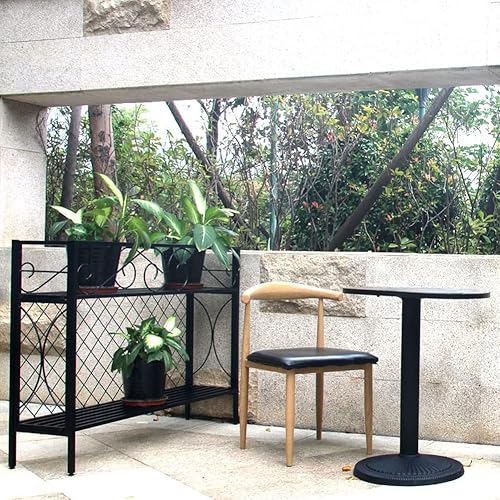 Miniatura 2 de Zhongma Soporte de Plantas de Metal de 2 Niveles Estrecho y Resistente, 47.24L x 12.6 W x 35.43 H pulgadas, Estante de Plantas de Metal para