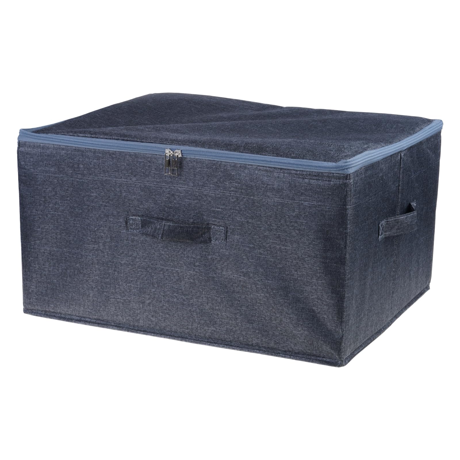 Linvimia Multicolor Sturdy Cloth Storage Crate Featuring Hassle Release Lid Operations And Contemporary Home Aesthetic Fabric Flipping Lid Storage Container