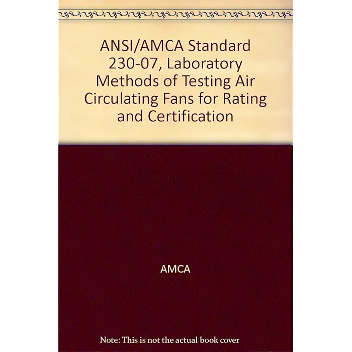 Buy ANSI/AMCA Standard 23007, "Laboratory Methods of Testing Air
