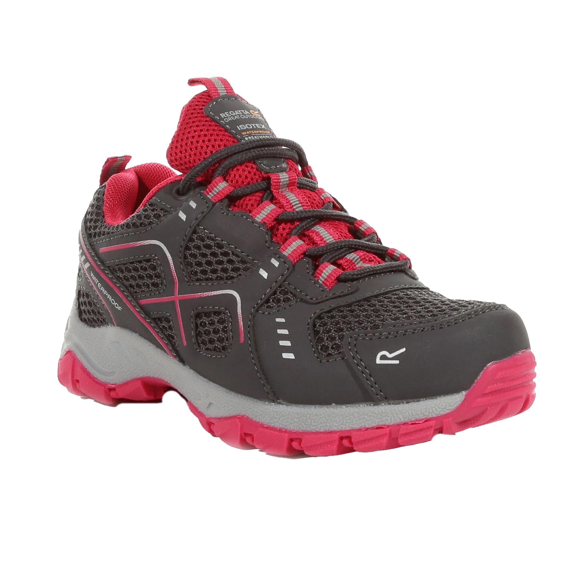 Regatta Kids Vendeavour Jnr Granite/Pink Potion EU32/UK13