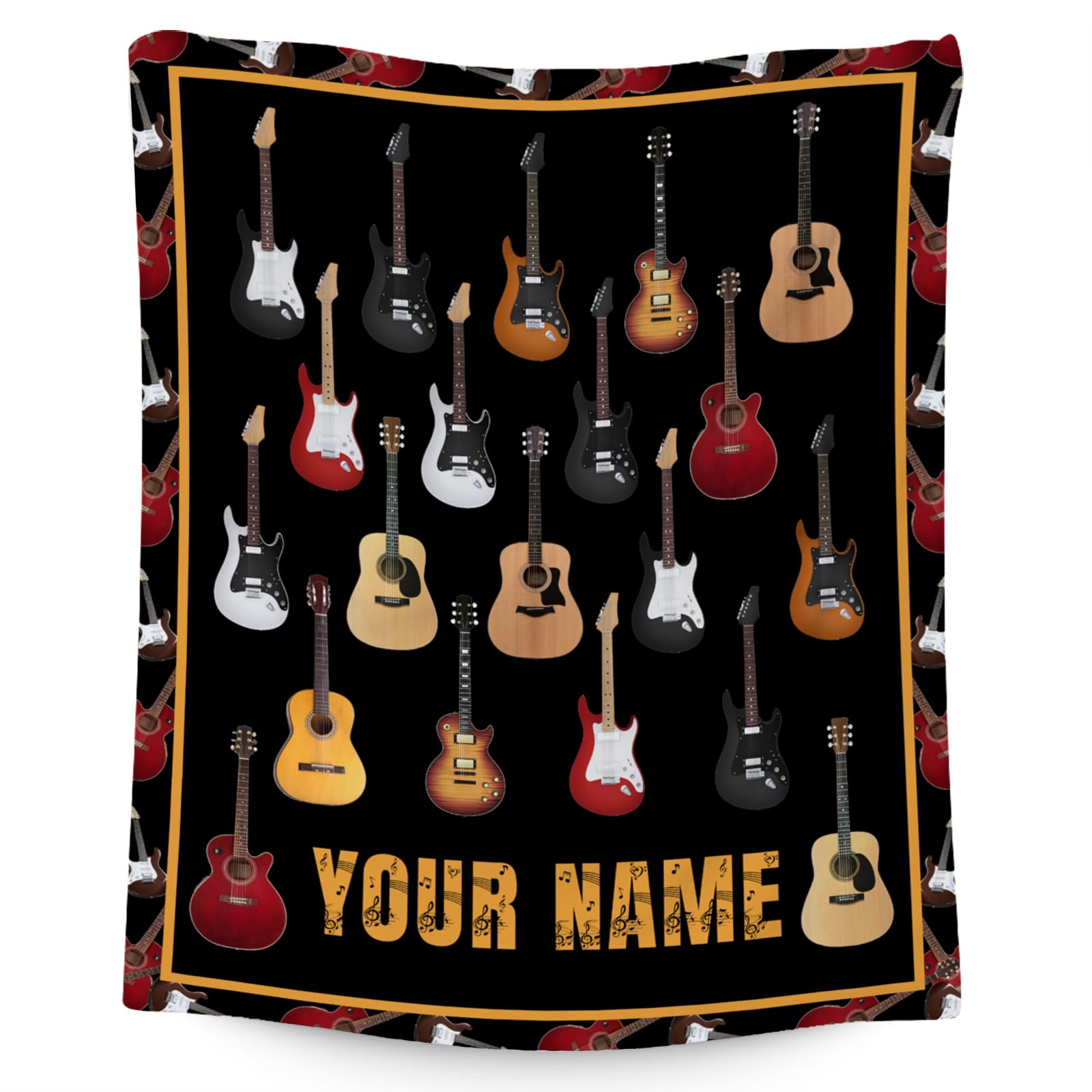 Guitar Flow Quilted Blanket NCU0VH579