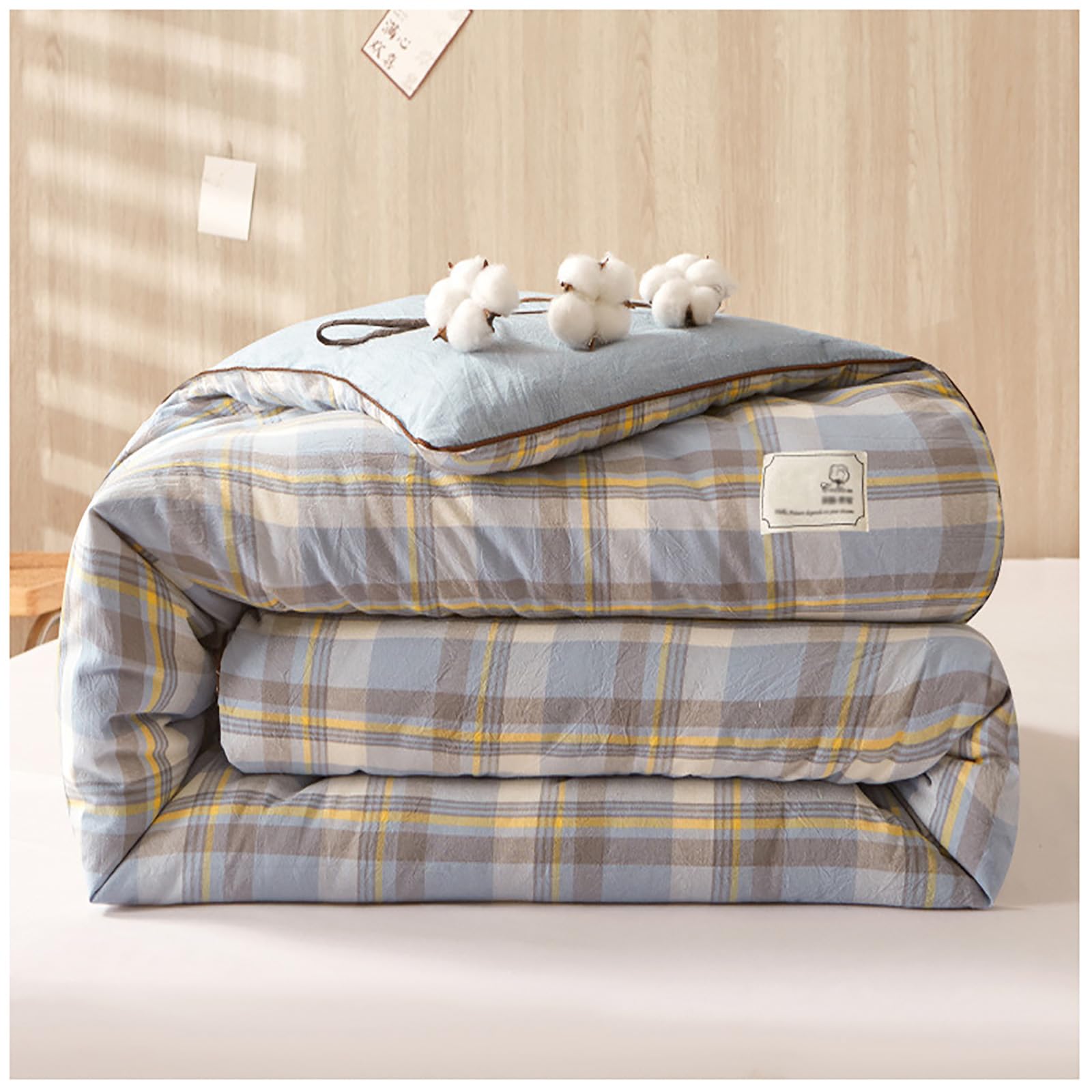 Edredón nórdico 150x200cm ZTGL de algodón para cama individual con relleno de invierno 3kg