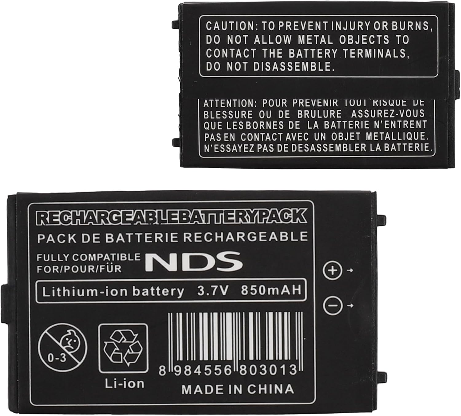 EYIIVIIL Replacement Battery NTR003 Compatible with Nintendo DS NDS Portable Game