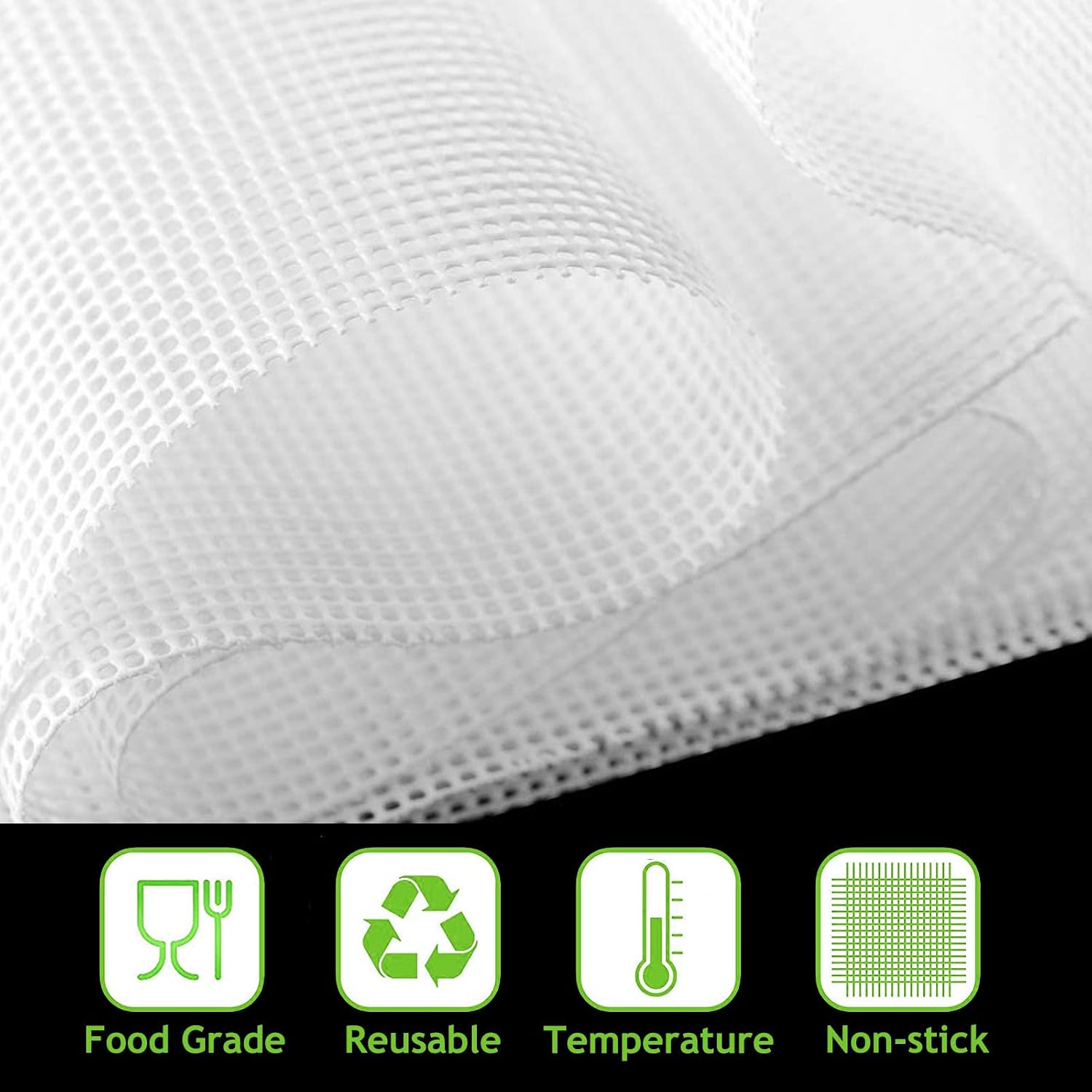 DIY Silicone Dehydrator Sheets,Large Silicone Mesh for Fruit Dryer, Food Dehydrator Tray Liners, Fruit Dehydrator Mats(157.5 x15.7inc)(40cm*400cm)
