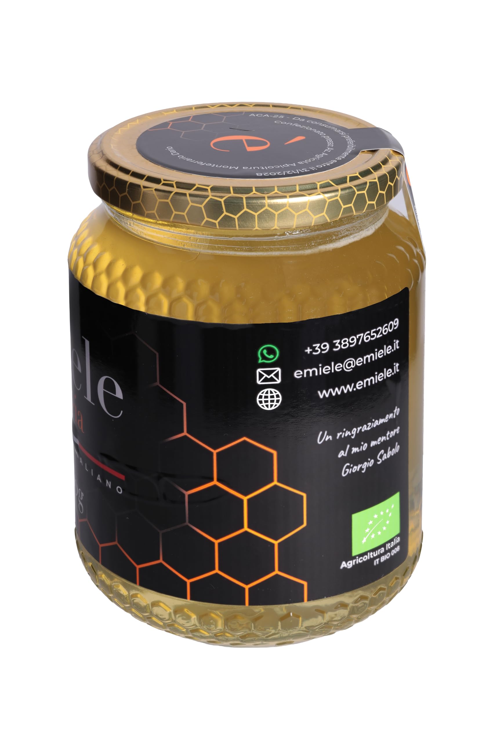 èMiele - Miele Biologico Italiano di Acacia, 1000 gr, raccolto in Canavese - Piemonte - Italia