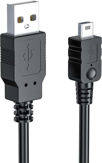 Charging Cable for Garmin Sat Nav, Mellbree 1M USB Charger Cable Compatible with Garmin Sat Nav, Garmin Drive 52,55 Sat Nav Replacement Battery Charger Lead Wire Data for Satellite Navigation In Car