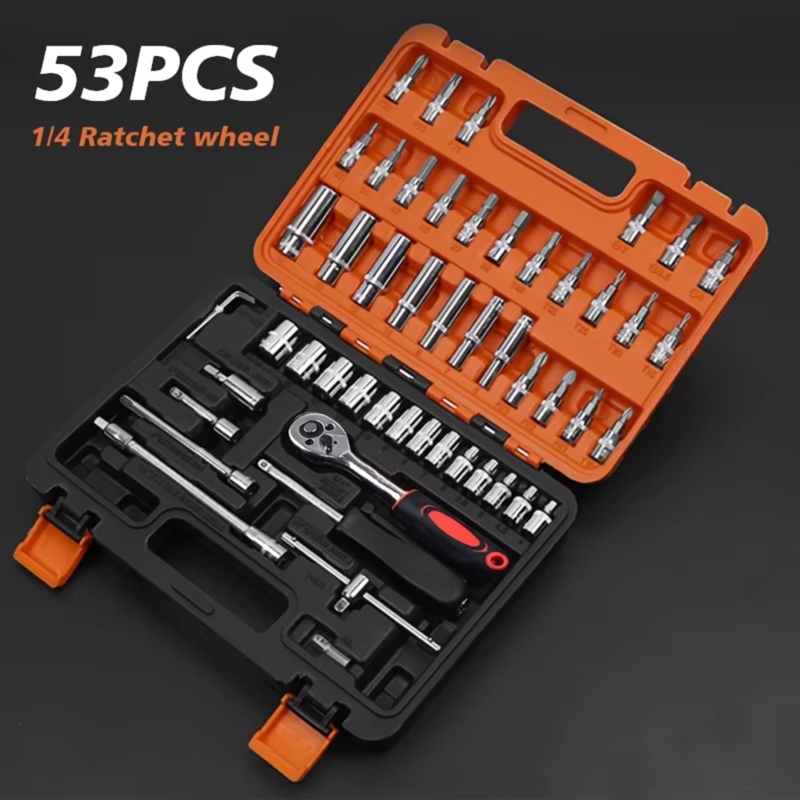Maletín herramientas multiusos Kit Herramientas Reparación Automóviles Accesorios Mantenimiento Automotriz Juego Llaves Trinquete Herramientas Manuales Kit Para El Hogar