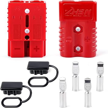 Zhushan 175A-600V Battery Quick Connect/Disconnect Wire Harness Plug Connector Kit - Ideal for Cars, Trailers, Motors, and Electronics Maintenance