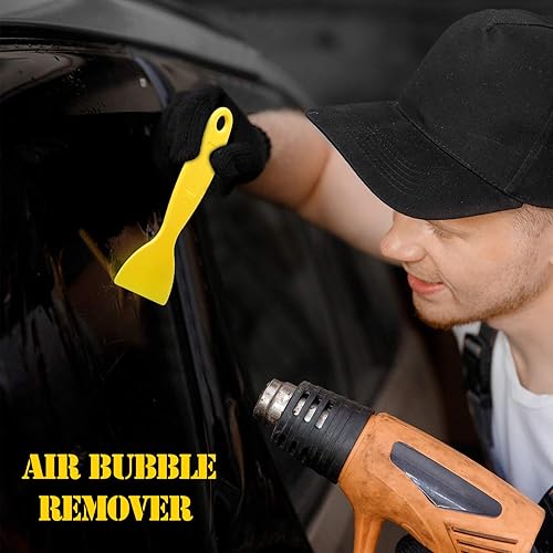 Vista 5 de 12 espátulas de plástico para masilla, herramienta de instalación de adhesivos para eliminar burbujas de aire, raspadores de pintura flexibles