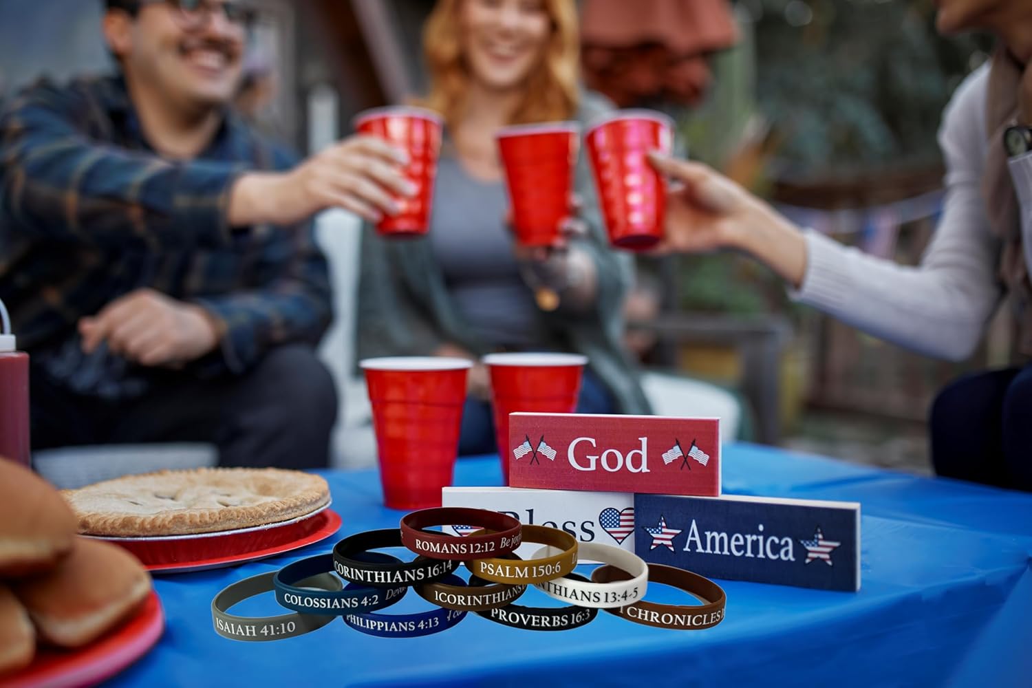 80Pcs WWJD & Daily Bible Verse Bracelets,Dual Sizes (Men/Women) Silicone Christian Wristbands,Motivation Religious Bracelet for Baptism, Men, Women(Scripture-Validated Designs) - Image 7