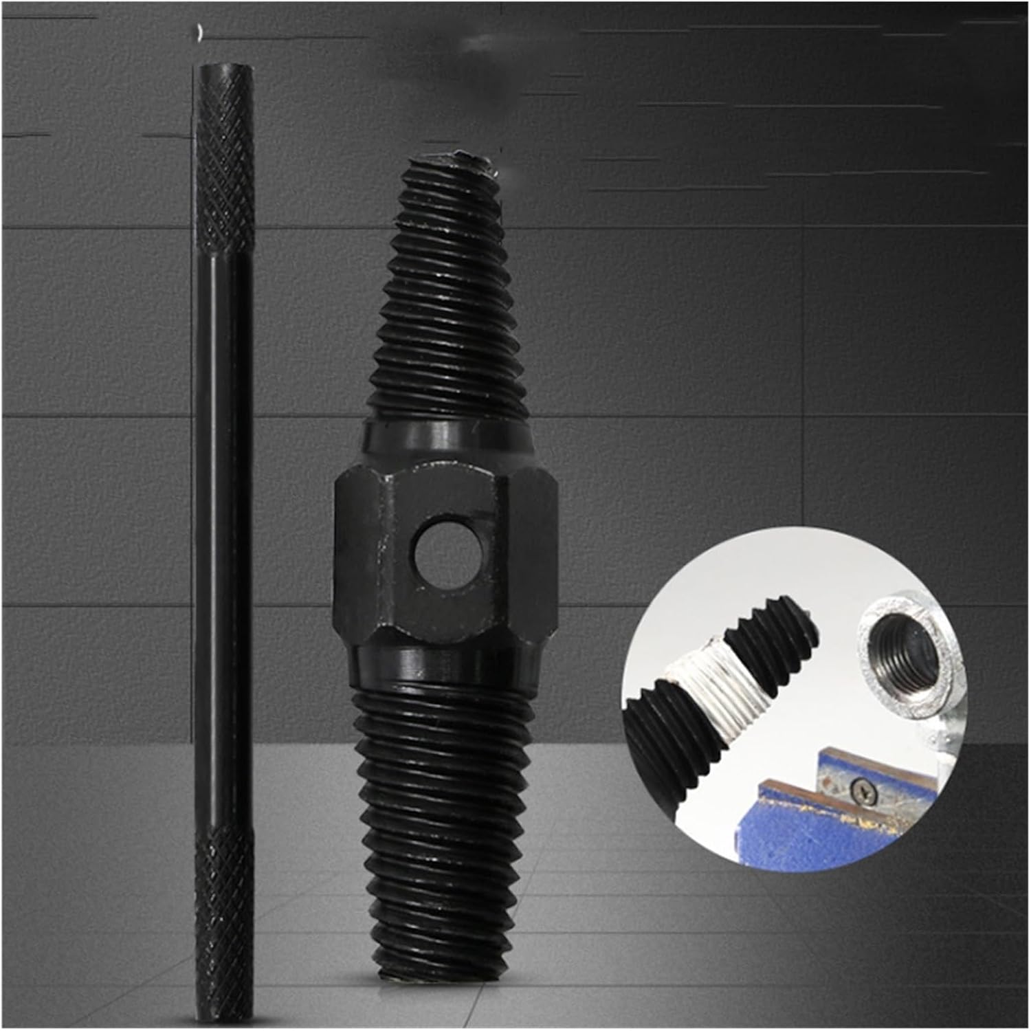 SBTRKT 2Pc Faucet Broken Wire Extractor Double-Head Triangle Valve Universal Tap Screw Extractor Pipe Valve Tap Broken Thread Extractor