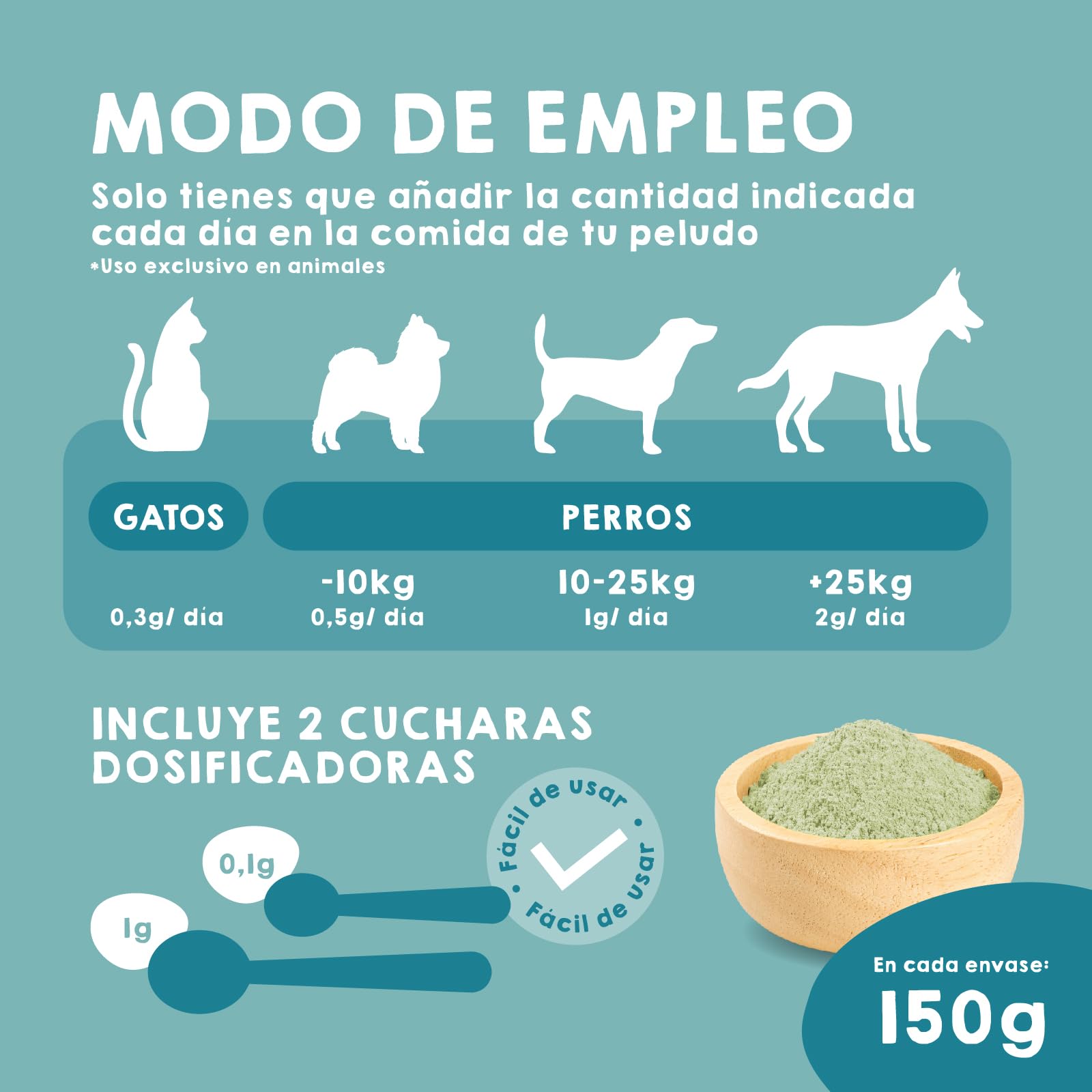 MAIKAI Plaque Remover 150 g – Polvos para Mal Aliento Limpiador Dental para Perros y Gatos Natural – Elimina Sarro Previene Placa Dental + Higiene Bucal Diaria – Algas Antisarro