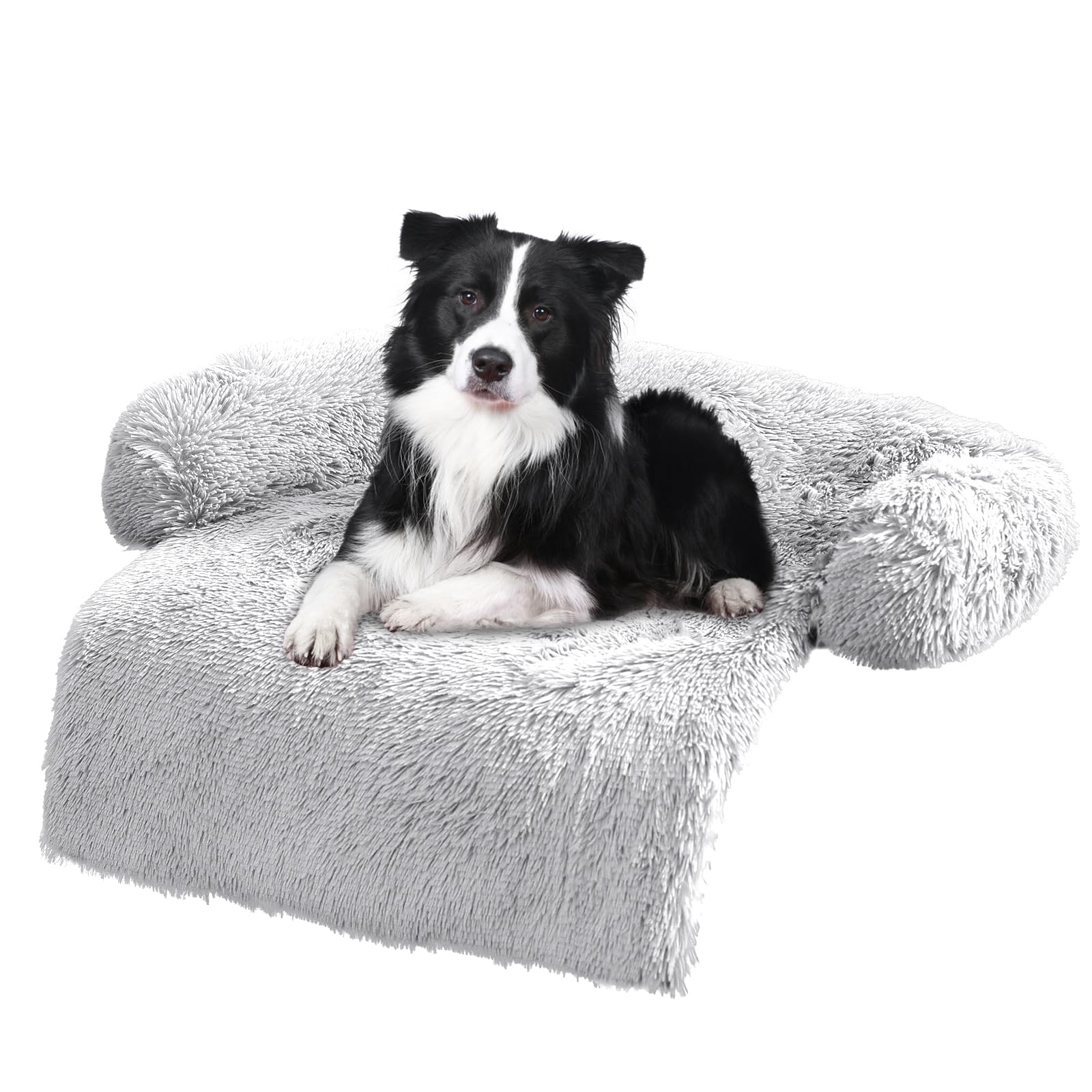 ANWA Morbido peluche cane divano letto – protezione mobili tappetino lavabile divano cuscino 102 x 102 x 16 cm