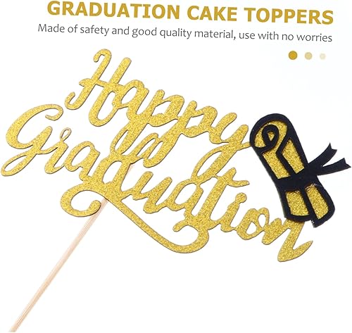 Miniatura 7 de 10pcs 2021 Graduation Cake Inserts gold Graduation Cake Pick graduate 2022 graduation party decorations grad cake pick toppers para comida Cake