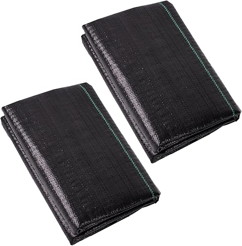 LIUJIAYI Tela de barrera de malas hierbas de 2.4 onzas - 6 pies x 300 pies - Tapete duradero para cubierta de suelo de jardinería, tela geotextil