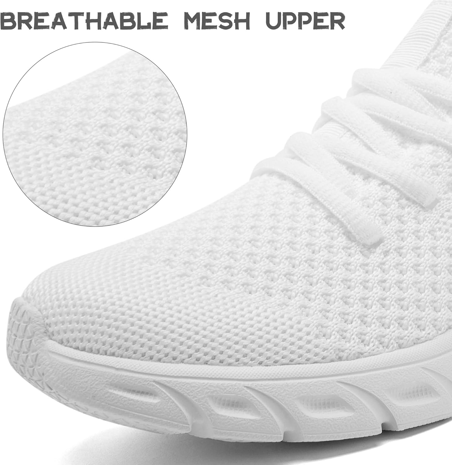 Running Shoes for Men Women Slip on Unisex Walking Tennis Non-Slip Work Shoes Lightweight Breathable Athletic Workout Gym Sneakers Casual Fashion Sneakers - Image 3