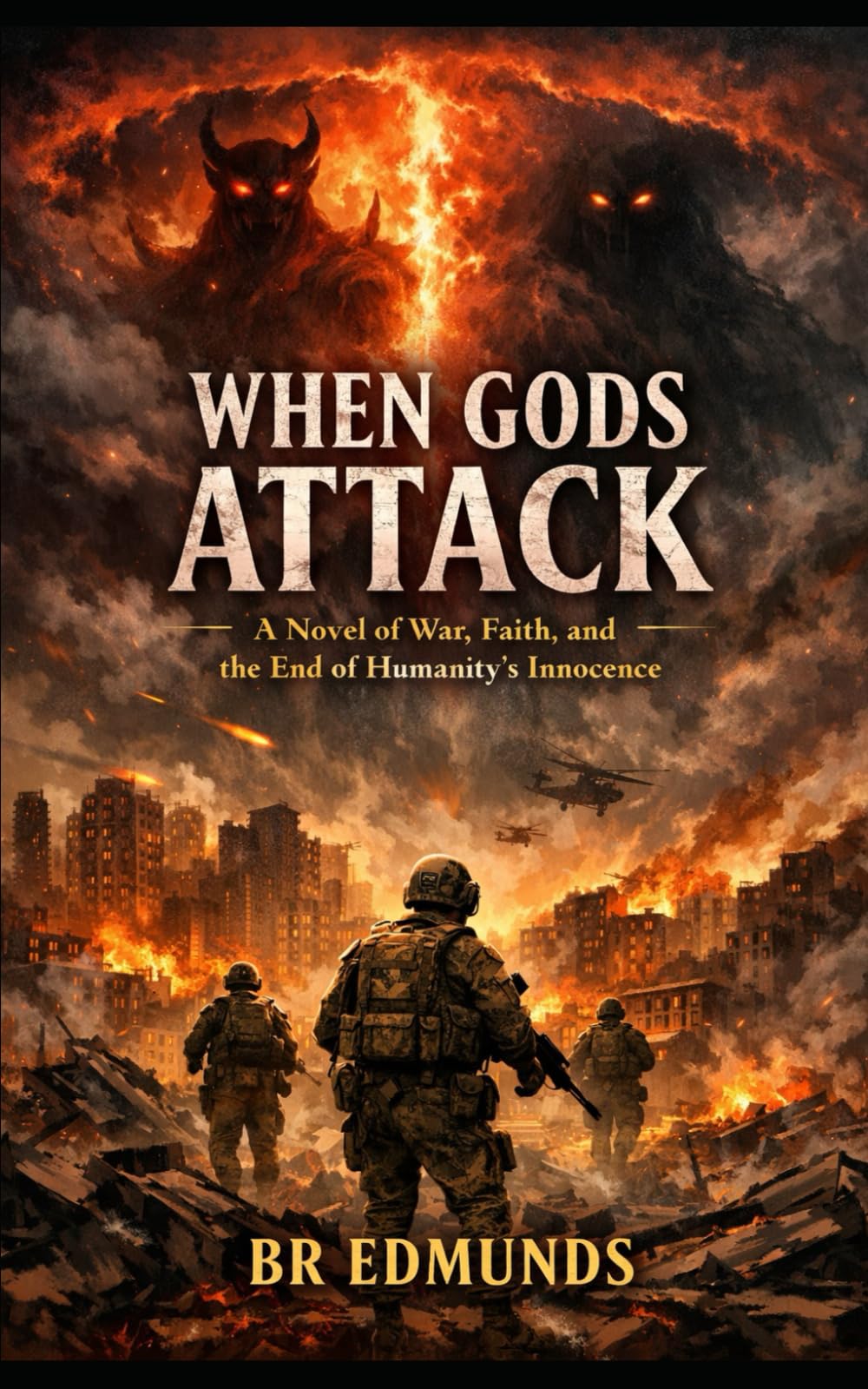 WHEN GODS ATTACK: A Novel of War, Faith, and the End of Humanity’s Innocence
