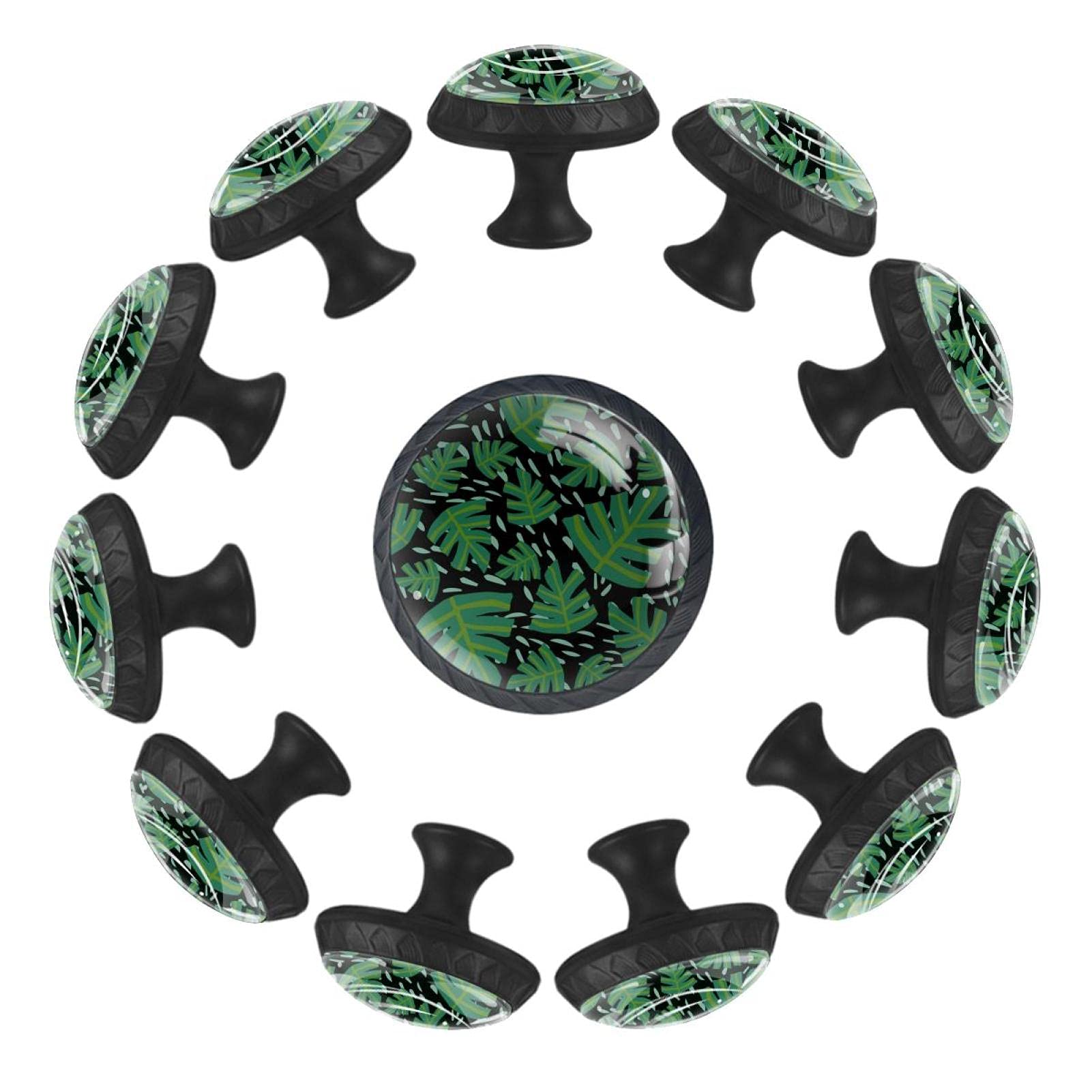 Boutons de tiroir ronds Monstera 35mm poignées commode chambre enfant x12
