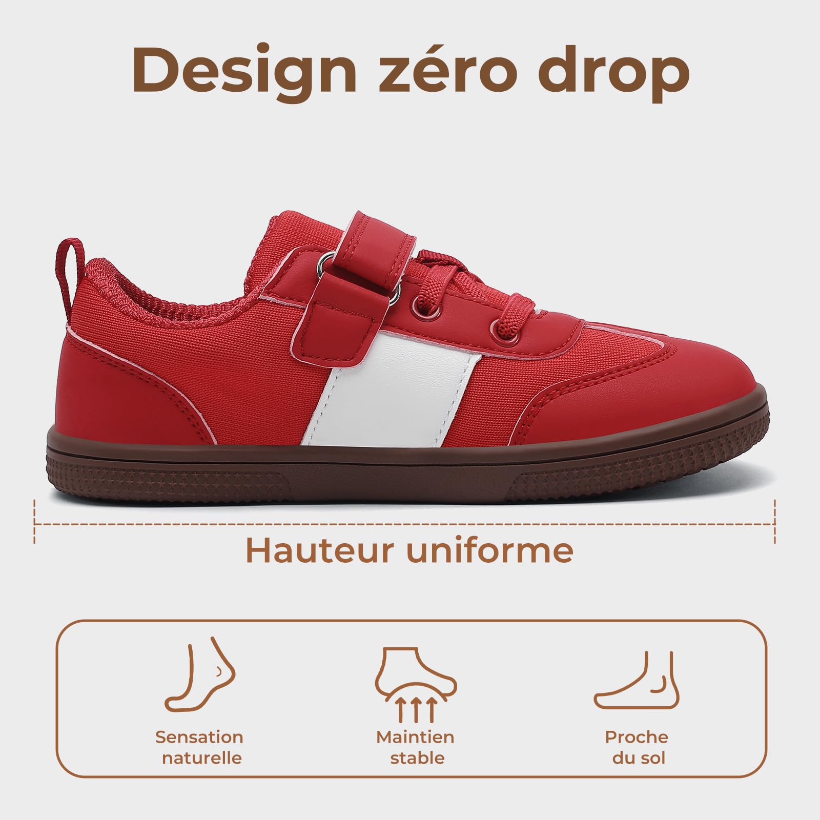 SAGUARO Chaussures Barefoot Enfant Chaussures Minimalistes avec Semelle Zero Drop et Wide Toe Box pour Extérieur et Intérieur, 25–35 EU