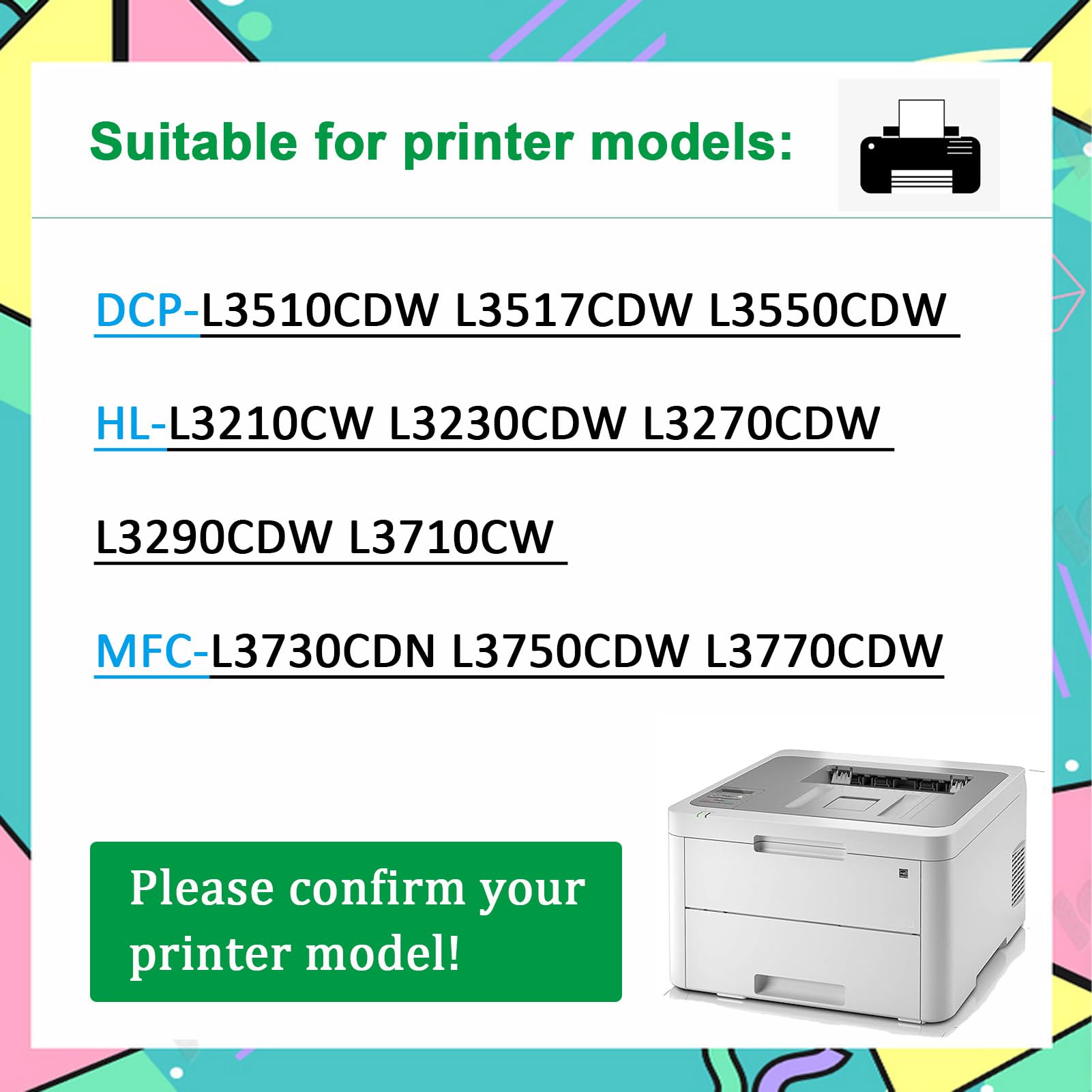 Compatible para Brother WT-223CL WT223CL Caja De Tóner Residual, para DCP-L3510CDW L3517CDW L3550CDW HL-L3210CW L3230CDW L3270CDW L3710CW MFC-L3730CDN L3750CDW L3770CDW 1-Pack
