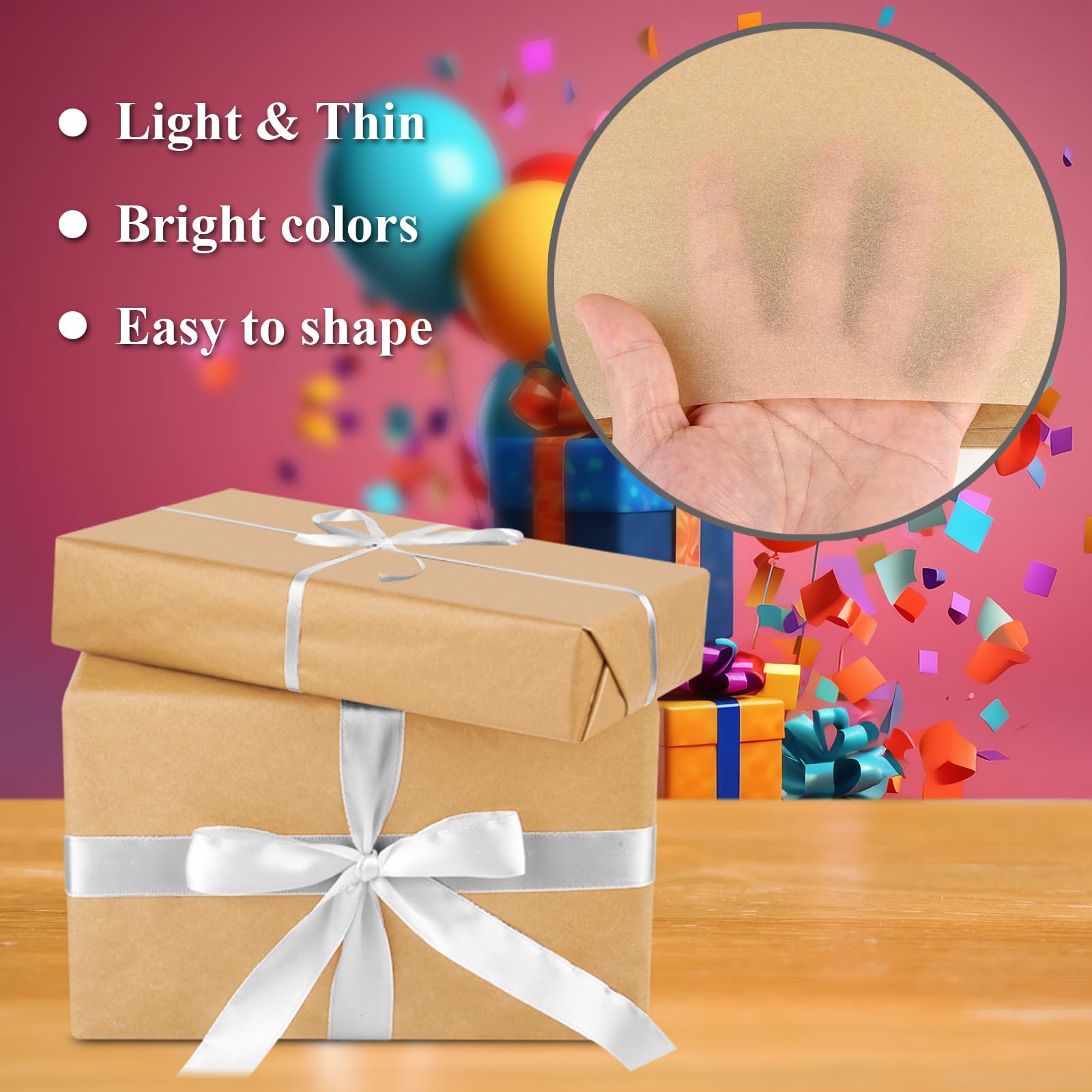 Bouiexye Carta Veline Multicolore 60 Fogli 50x37cm - Per Regali, Fiori E Decorazioni - Foto 7